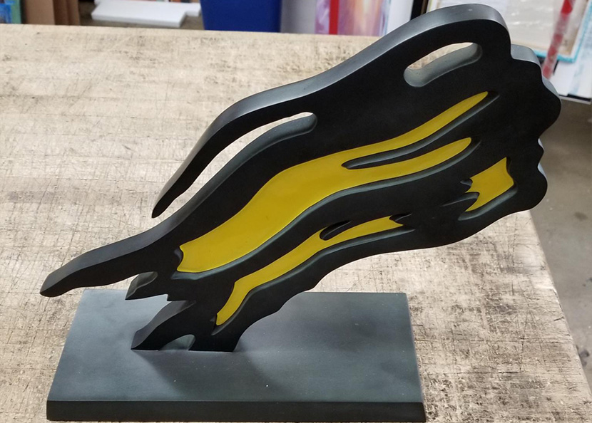 Custom packing a Roy Lichtenstein - art shipping at Goodman Packing and Shipping